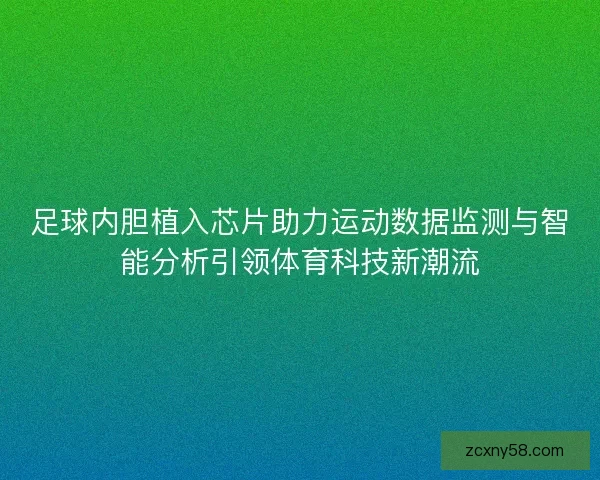 足球内胆植入芯片助力运动数据监测与智能分析引领体育科技新潮流